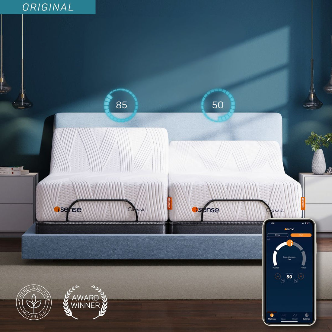 iSense Classic Dual Comfort Adjustable Mattress